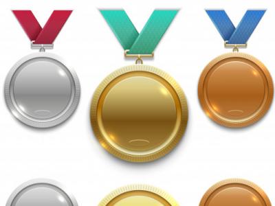 Imagem mostra medalhas