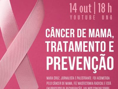 Câncer de Mama: tratamento e prevenção é tema de Live 